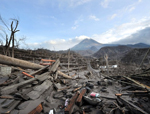 VULKAN - Mount Merapi spews volcanic smoke from Kemalang, Central Java, Indonesia